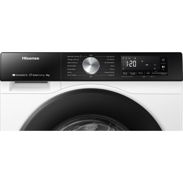 Hisense WF3S8045BW3 8Kg 1400RPM Classe A