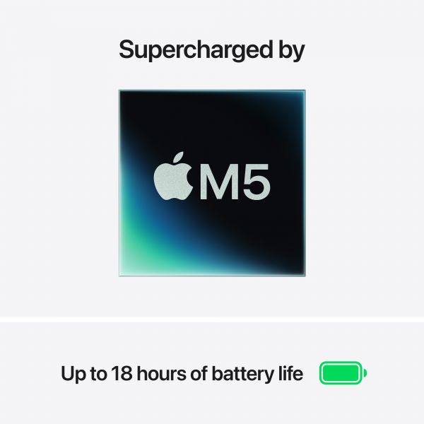 Apple MacBook Air 13.6" Liquid Retina M5 (10-core CPU, 8-core GPU) 16GB 512GB SSD macOS Midnight