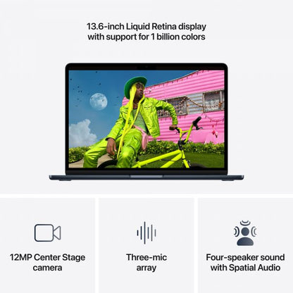 Apple MacBook Air 13.6" Liquid Retina M5 (10-core CPU, 8-core GPU) 16GB 512GB SSD macOS Midnight