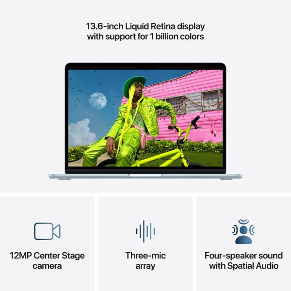 Apple MacBook Air 13" M5 (10-Core CPU / 8-Core GPU) 16GB 512GB SSD Sky Blue macOS