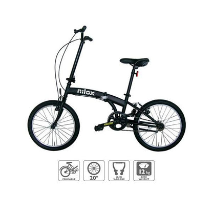 Nilox Bicicleta Dobrável Micro Bike X0 20" Preta NXMB20V1