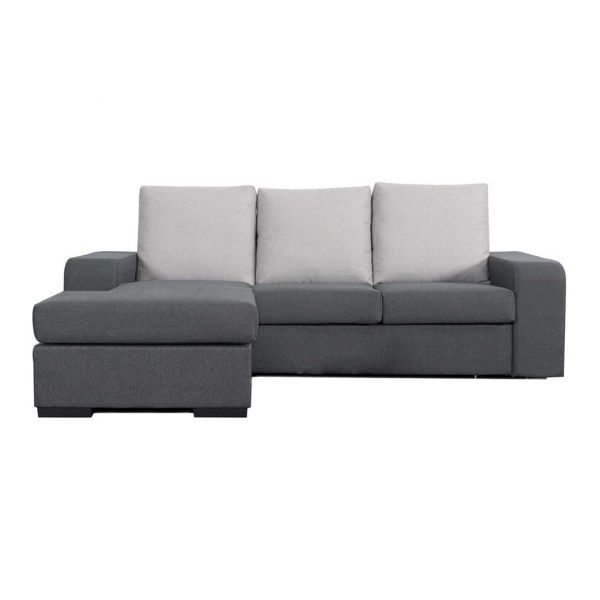 Sofá JOM com Chaise Longue Mondego Cinza