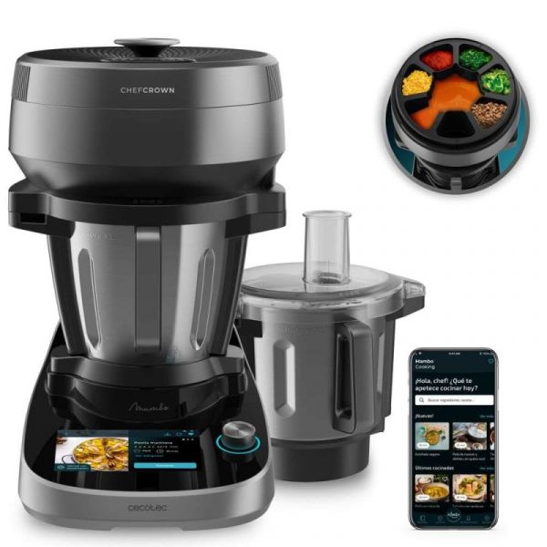 Cecotec Mambo CooKing Total Gourmet Multifunções com Dispensador de Alimentos 4.5L