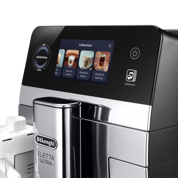 Máquina de Café Delonghi Eletta Ultra ECAM470.85.MB Preto Inox