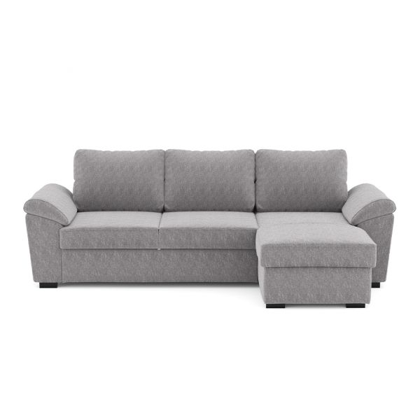 Sofá JOM com Chaise Longue Hudson Cinza (94)